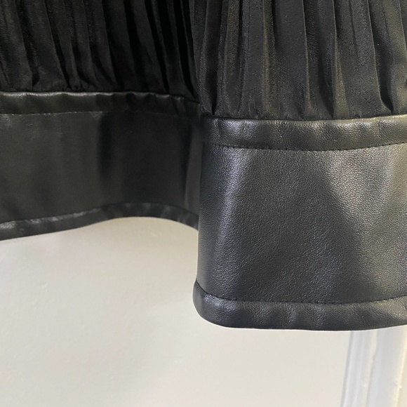 Chic Drop waist LBD with vegan leather trim - Picture 13 of 13